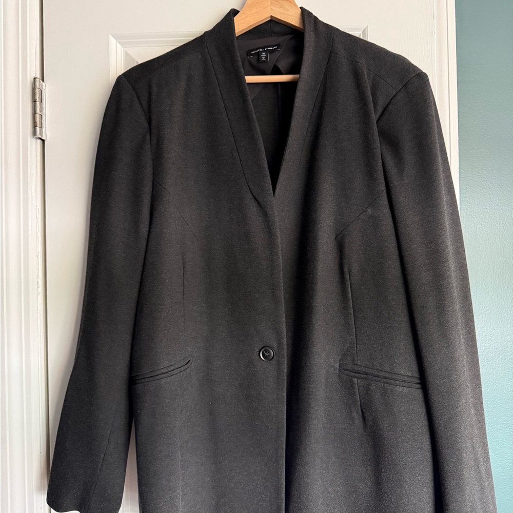Women’s Universal Standard Lennox Collarless Ponte Blazer